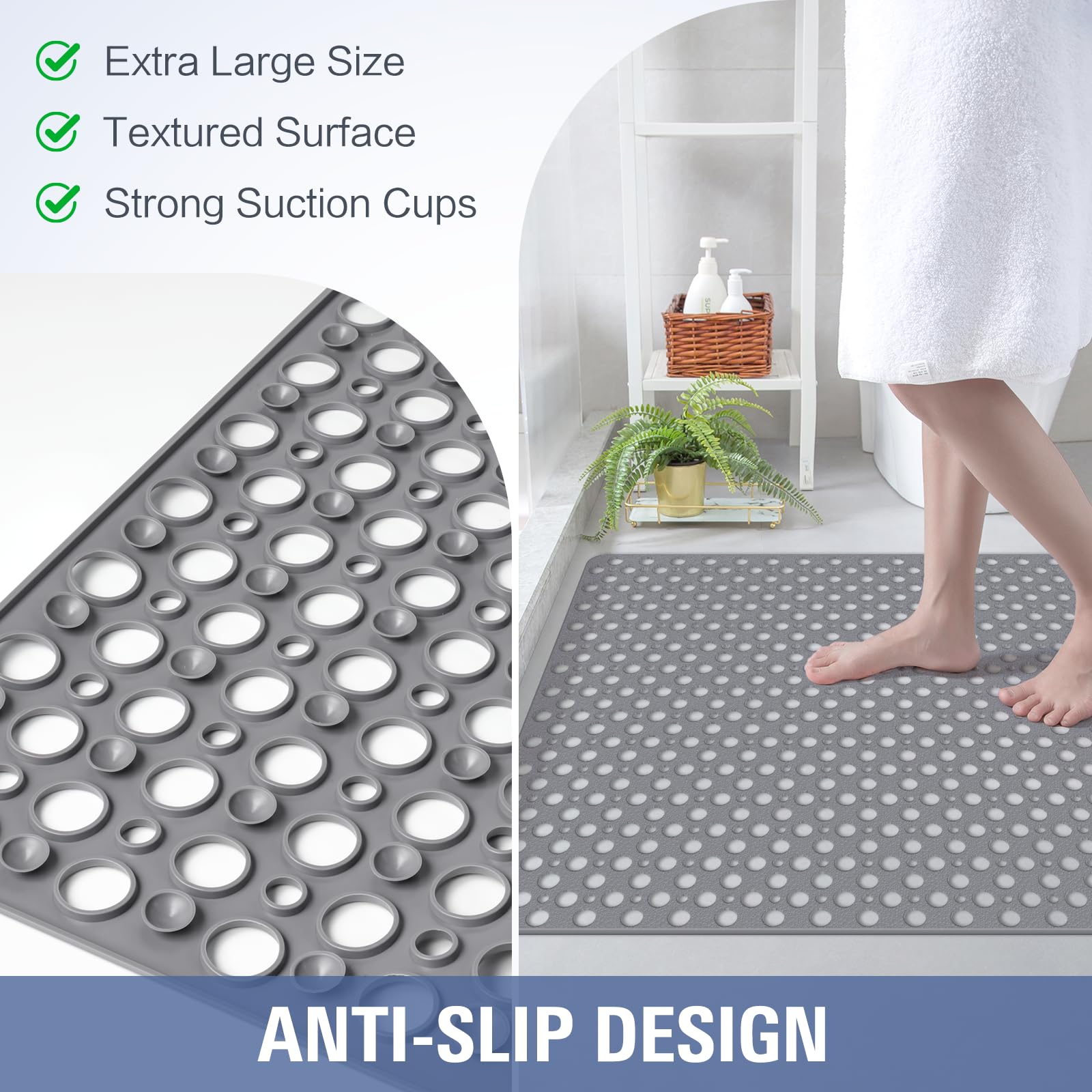 OTHWAY Extra Large Non-Slip Shower Mat 47