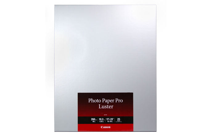 Canon LU 101 Professional Luster Photo Paper 17x22 Inches - 25 Sheets Pack for High-Quality Photo Printing, Art Prints & Professional Photography Projects