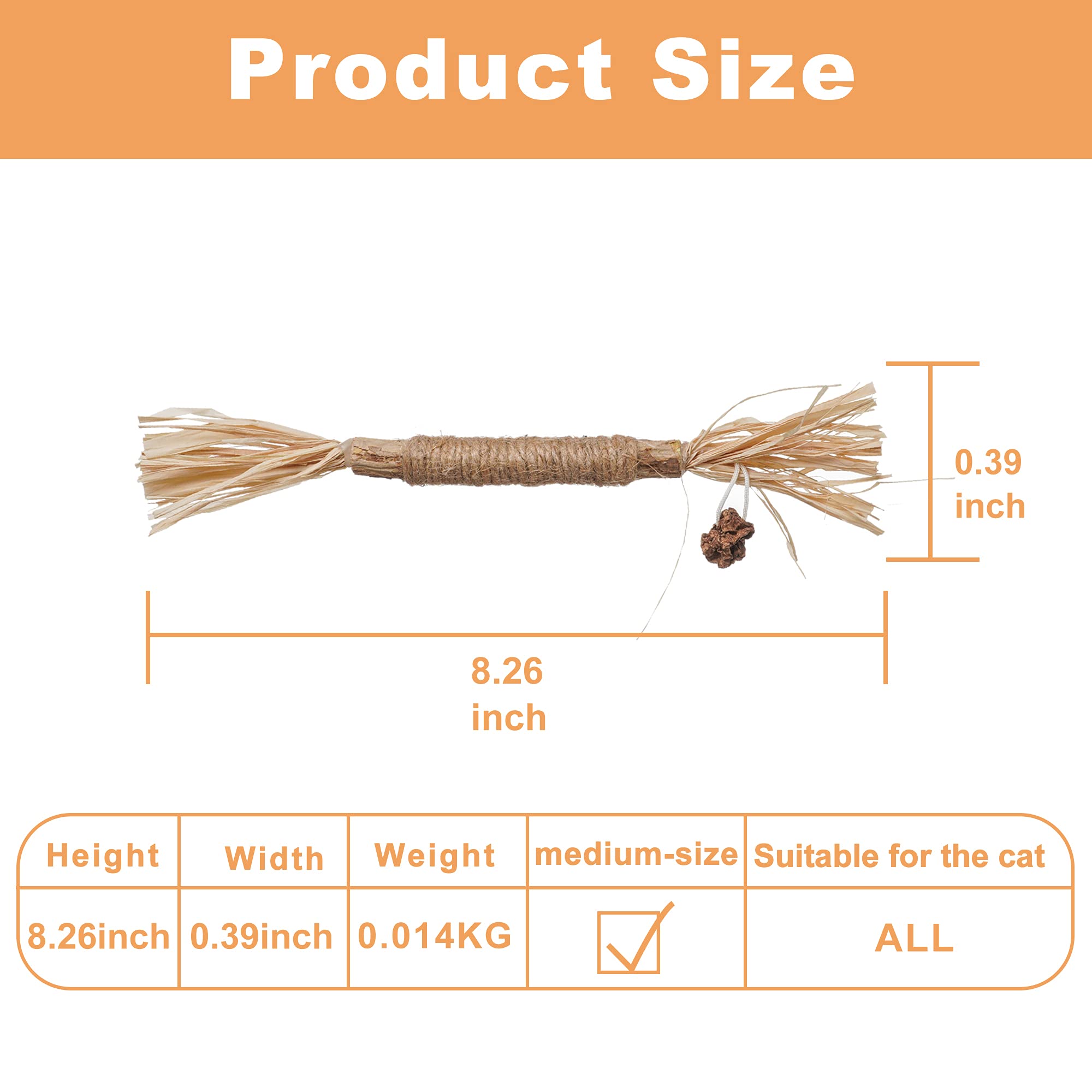 PAZ'S GIFT 5-Pack Natural Silvervine Catnip Sticks & Cat Kick Toys - Interactive Dental Chew Toys for Kittens, Indoor Play to Reduce Obesity & Loneliness | Great for Teething, Playtime & Bonding with Your Cat
