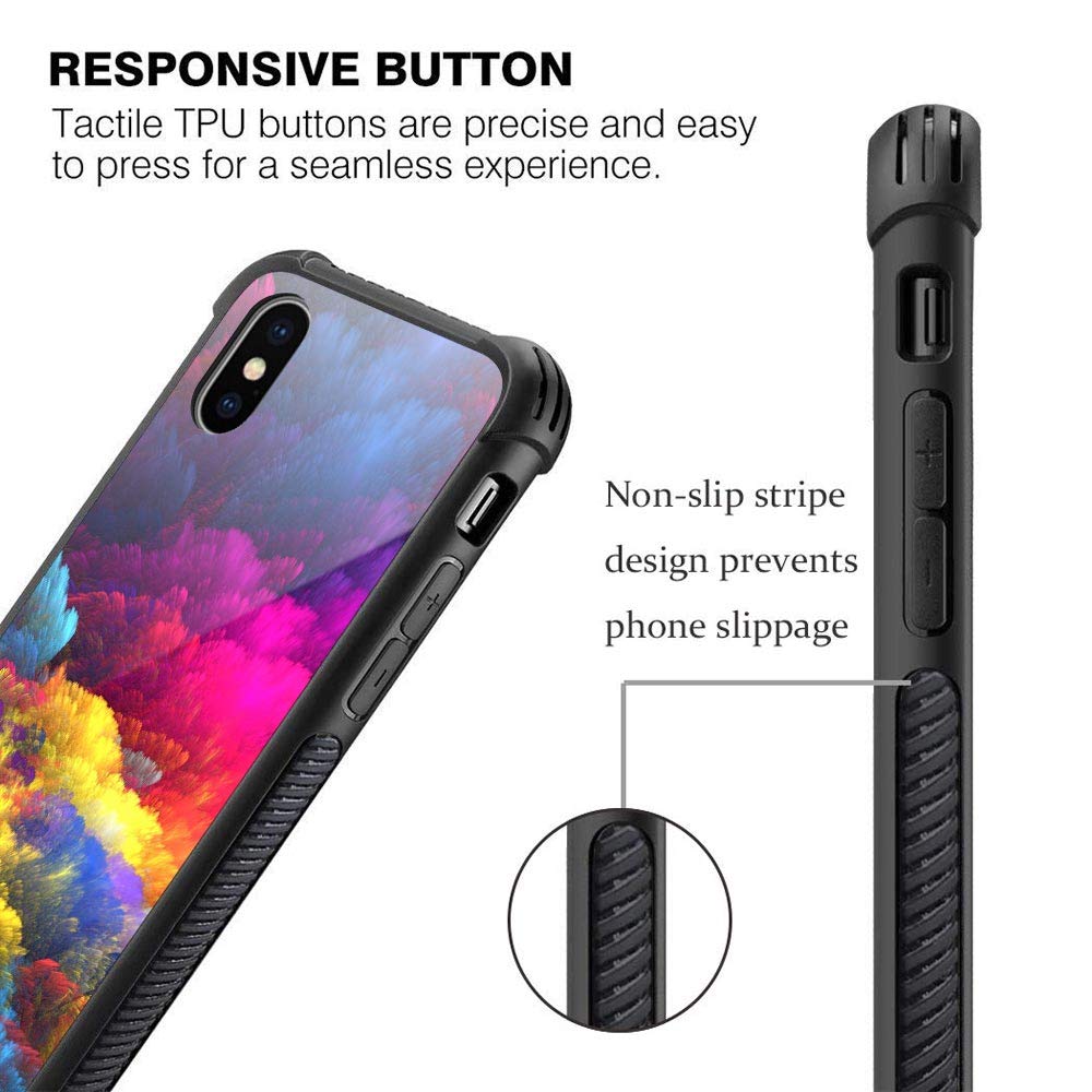 CARLOCA iPhone XR Case - Watercolor Spotted Shockproof Protective Cover for Men & Boys | Durable, Stylish Phone Case for Everyday Use, Travel & Outdoor Activities