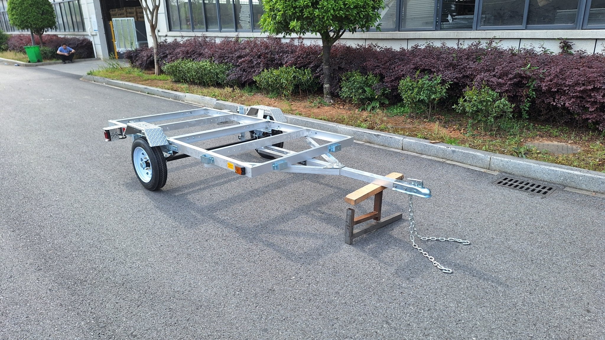 4x8 FT Folding Aluminum Utility Trailer - Lightweight, Rust Resistant ATV Hauler | 1400 LB GVWR | Model 90158AL1 | Perfect for Camping, Home Improvement & Off-Road Adventures