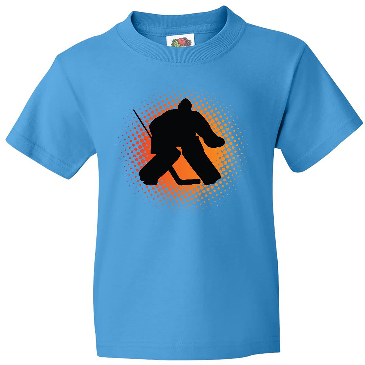 Inktastic Ice Hockey Goalie Sports Youth T-Shirt - Fun Hockey Fan Gift for Kids & Teens - Perfect for Games, Practice & Team Spirit