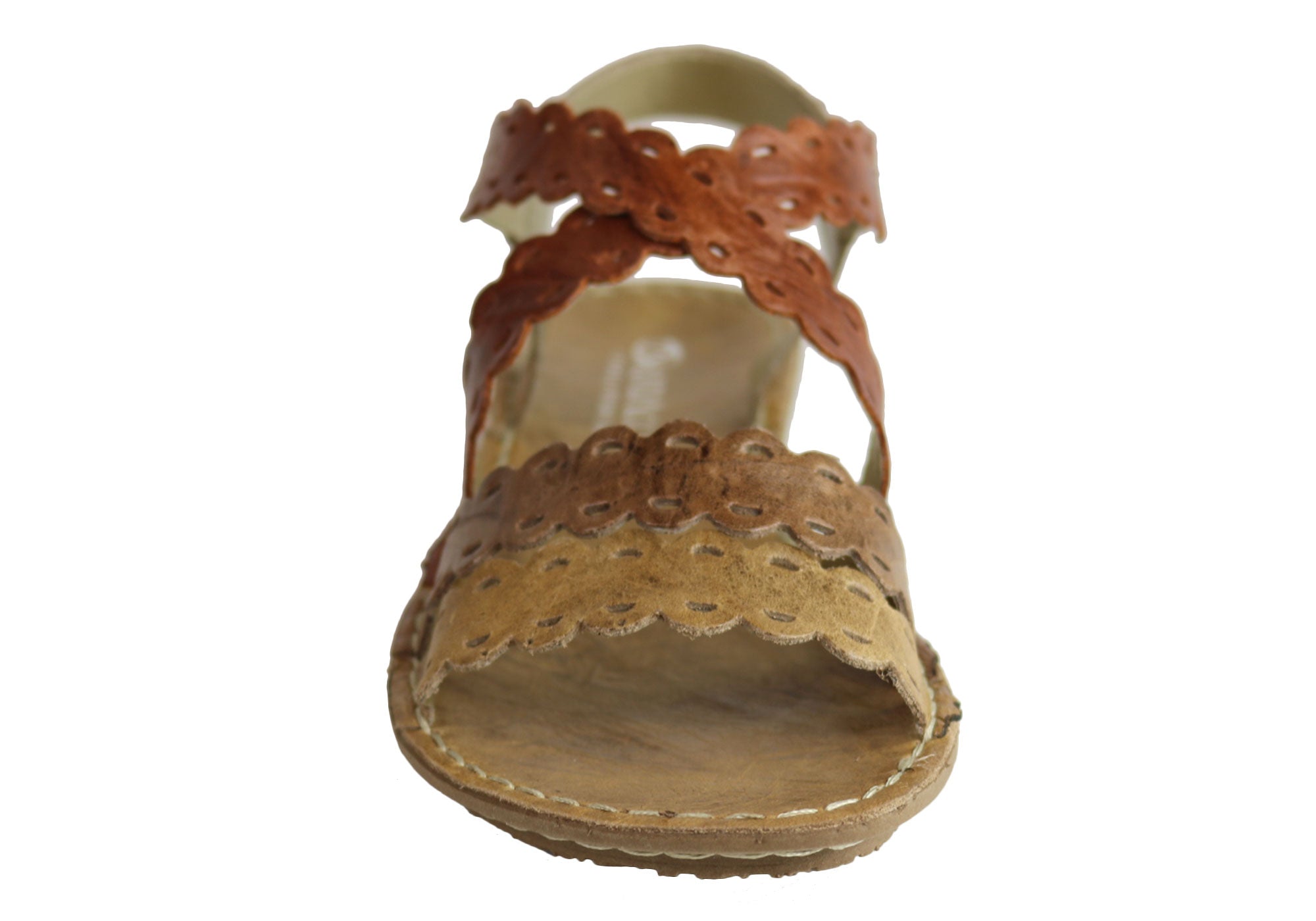 Andacco Cairns Women's Comfortable Flat Leather Sandals - Handmade in Brazil - Perfect for Beach, Vacation & Summer Walking