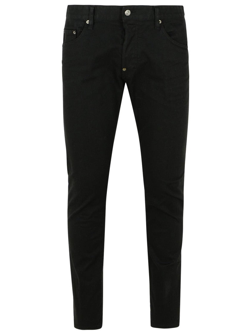 Skater Style Black Cotton Jeans for Men & Women - Comfortable Stretch Denim Pants for Streetwear, Skateboarding & Casual Outfits