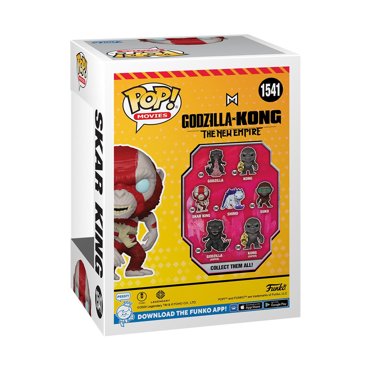Godzilla x Kong: The New Empire Skar King Funko Pop! Vinyl Figure #1541 - Collectible Movie Toy for Fans & Gift Idea