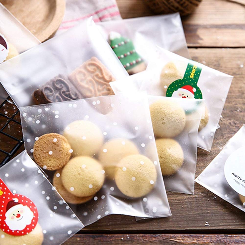 500 Pcs Self Adhesive Treat Bags Set, 3.9