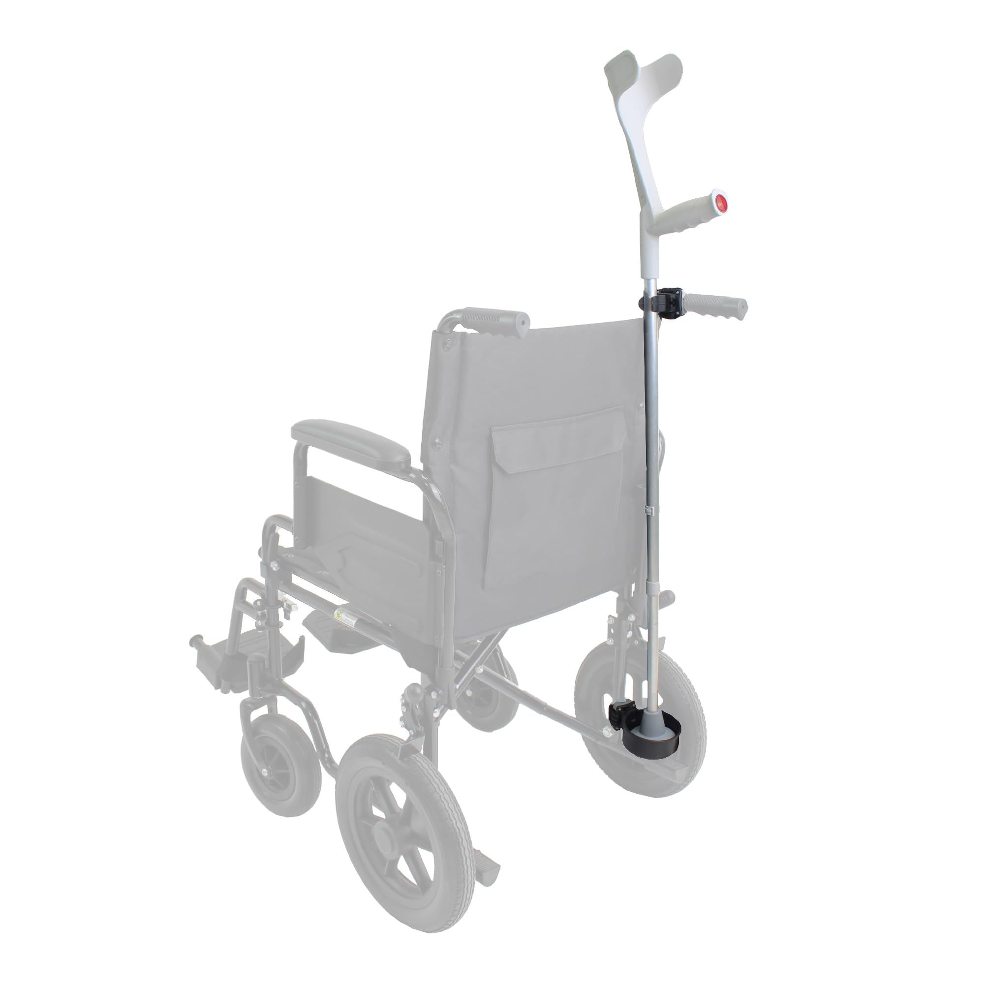 KMINA Walking Cane Holder & Crutch Holder - Secure Stand Clip for Mobility Aids | Perfect for Home, Office, and Travel Use