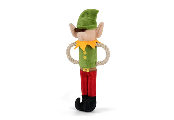 P.L.A.Y. Merry Woofmas Dog Plush Toy - Santa's Little Elf Christmas Pet Gift for Dogs | Perfect for Holiday Playtime & Cuddling