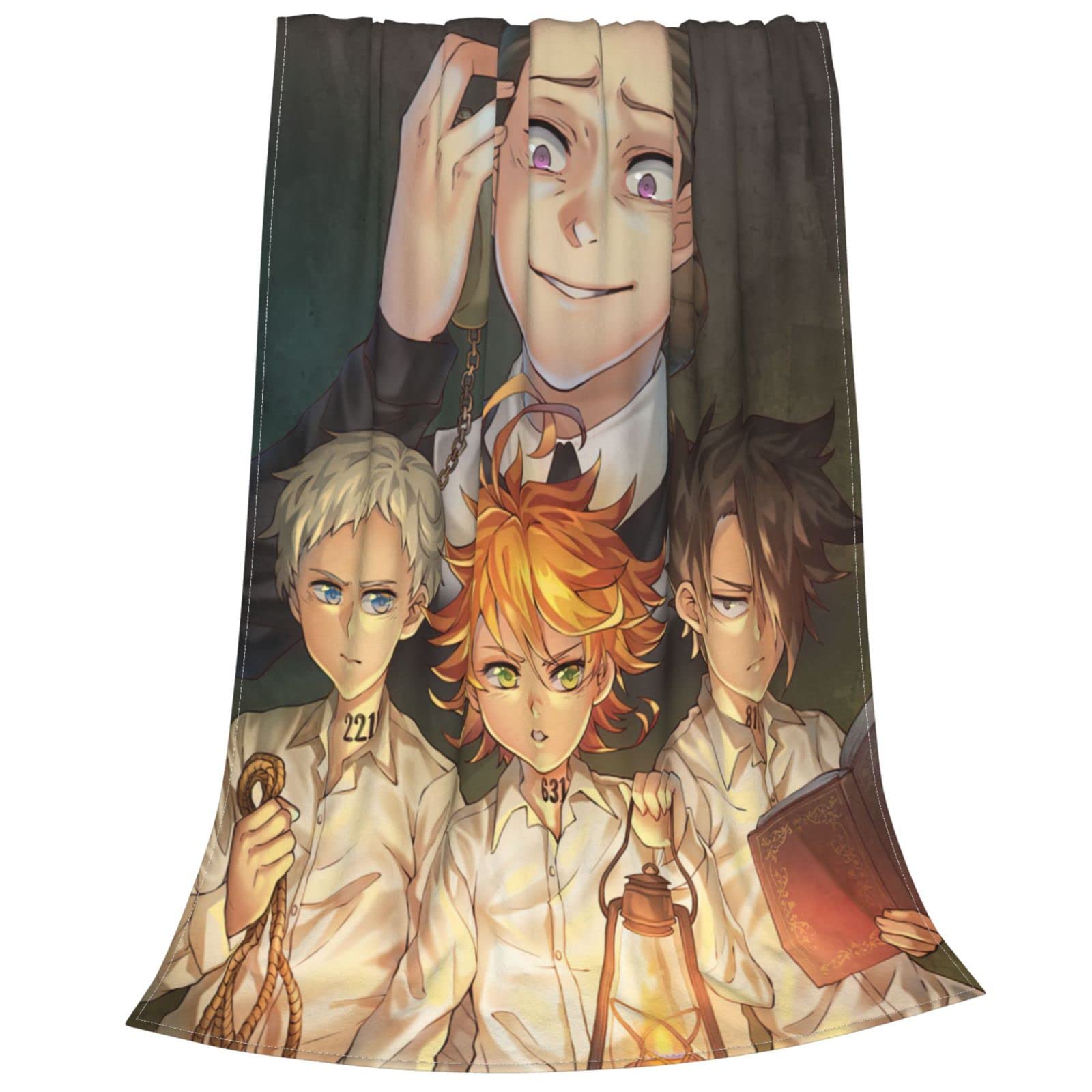 The Promised Neverland Anime Flannel Fleece Blanket - Ultra Soft & Cozy All-Season Throw (60