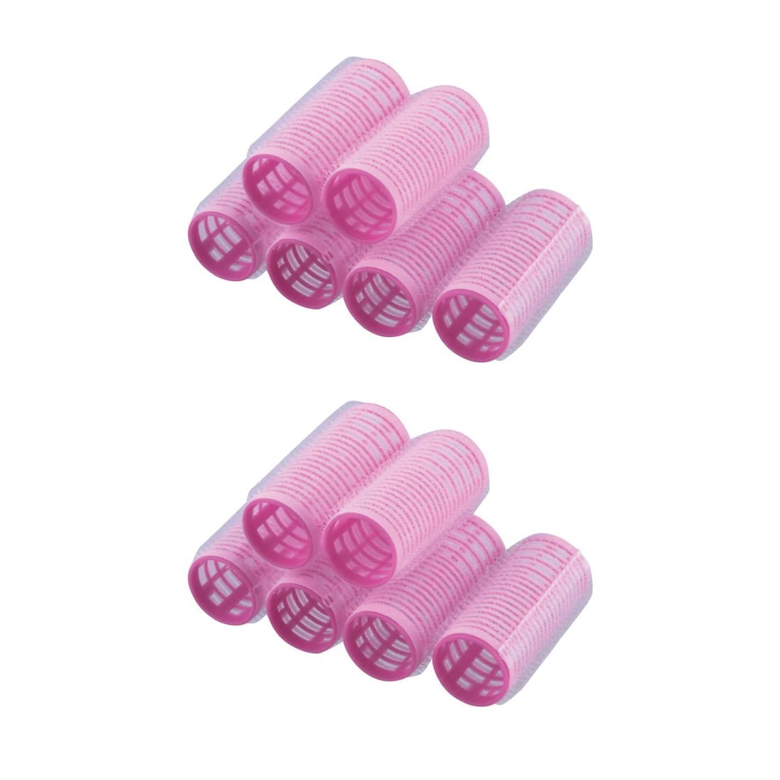 GUBB Self Grip Hair Rollers for Curling - 12 Large Pink Hair Curlers for Medium Length Hair | Heatless Curling Tools for Salon Quality Waves at Home | Perfect for Parties, Weddings & Everyday Styling