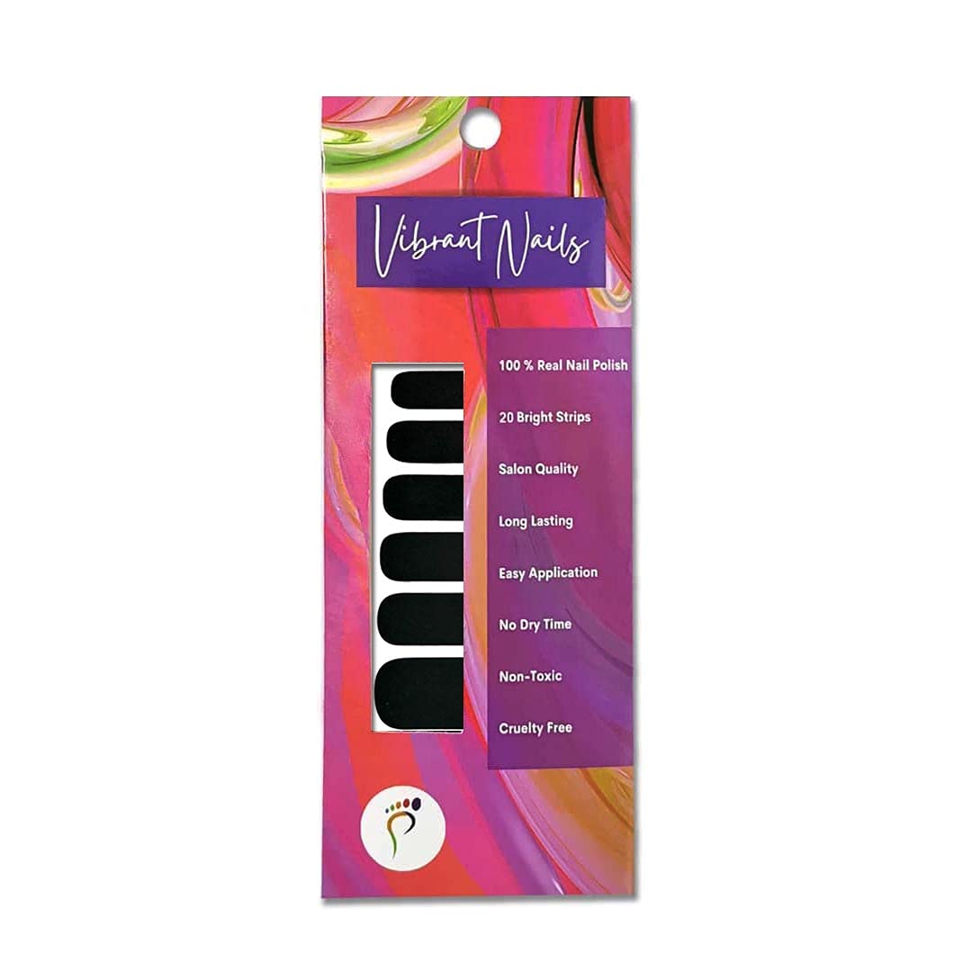 Vibrant Nail Polish Strips - Long Lasting Salon Quality for Toes & Fingers | Manicure & Pedicure Use