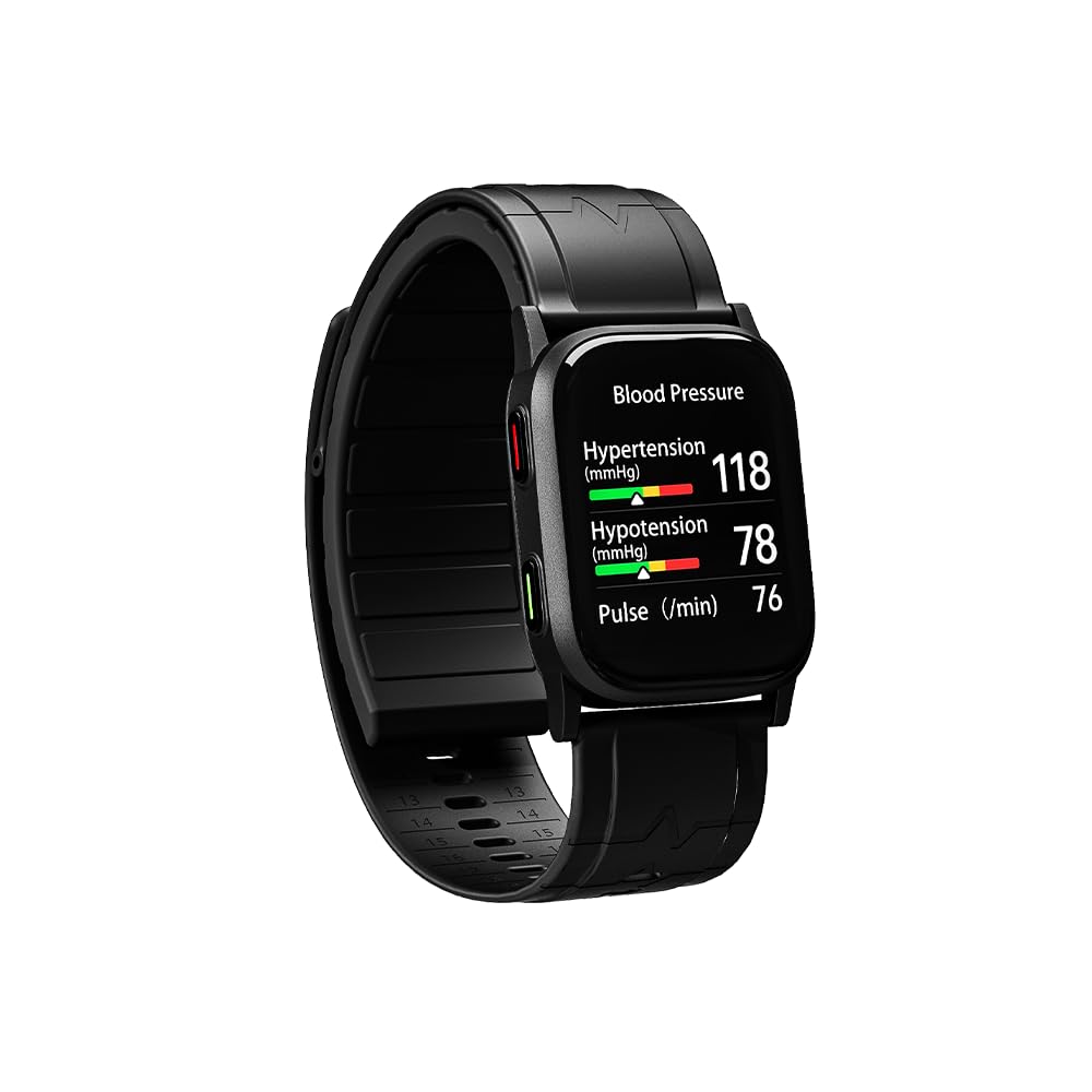 Smart Watch with Blood Pressure, Heart Rate & Blood Oxygen Monitor - Fitness Tracker with Sleep & Step Tracking, Bluetooth Compatible with iOS & Android - Perfect for Workouts, Running & Daily Health Monitoring