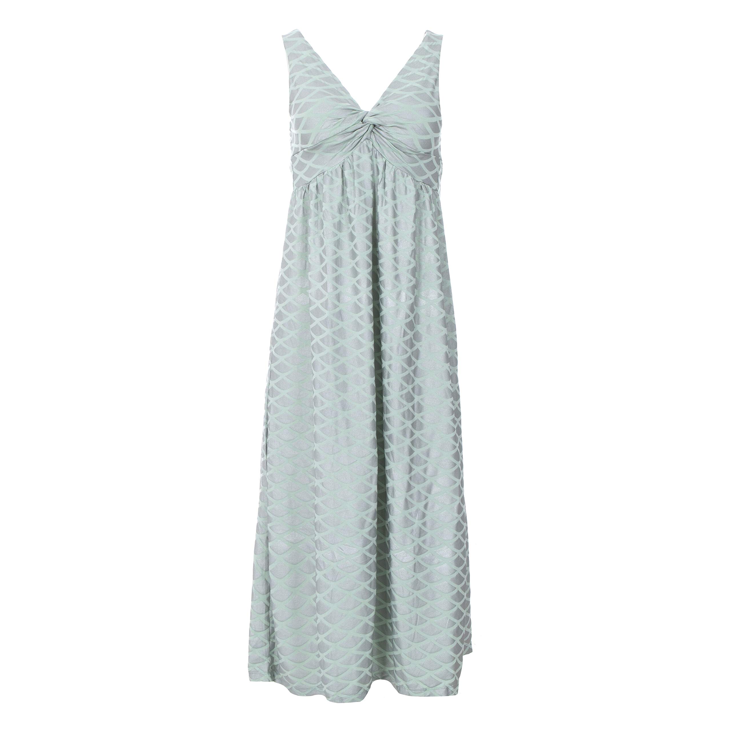 KICKEE Women's Floral Print Twist Front Nightgown - Soft Sleepwear for Women, Comfortable Night Dress for Lounge & Bedtime - Perfect for Summer Nights and Relaxing at Home