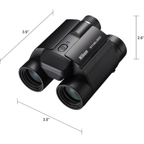 Nikon 12x25 S Stabilized Binoculars - High Power Compact Binoculars with Image Stabilization for Bird Watching, Hunting & Travel | Lightweight & Waterproof Design