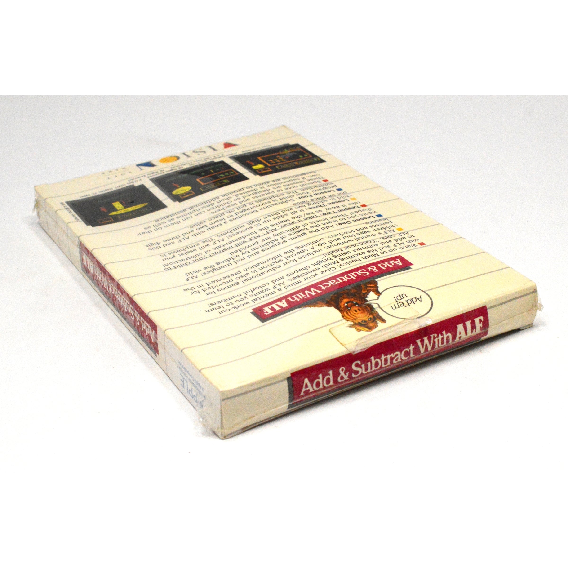 Vintage Apple II Add & Subtract with ALF Educational Math Game - Factory Sealed 1988 Edition - Perfect for Retro Gaming & Classroom Learning