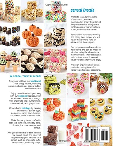 **60 Easy No-Bake Marshmallow Crispy Treat Recipes: Traditional Rice Crispy Treats, Holiday Desserts & More – Perfect for Parties, Gifts & Family Fun**