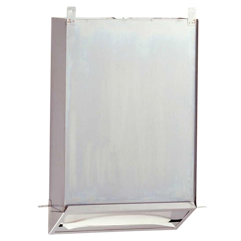 Bobrick B318 Recessed Paper Towel Dispenser - Satin Finish | Ideal for Restrooms, Kitchens & Commercial Spaces