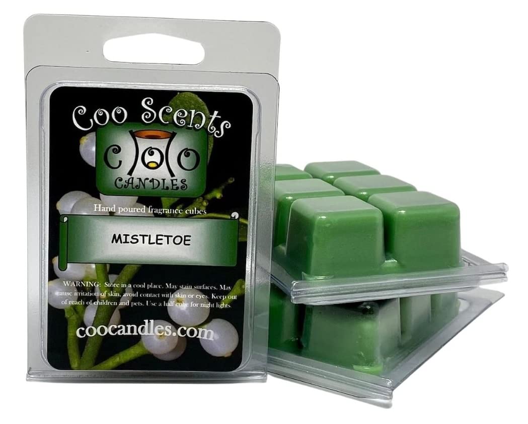 3 Pack Soy Blend Wickless Candles - Highly Scented Wax Melts in Mistletoe Fragrance for Home, Office & Spa Aromatherapy | Long Lasting, Eco-Friendly & Relaxing