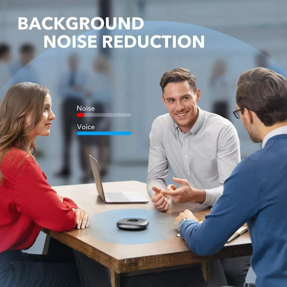 PowerConf+ Bluetooth Speakerphone A3306 - Wireless Conference Speaker with HD Voice, Noise Cancellation for Home Office, Business Meetings & Remote Work