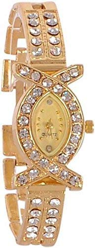 Premium Analog Watches for Men & Women - Gold Dial with Gold-Tone Stainless Steel Strap (2-Pack) | Elegant Dress Watches for Business, Party & Everyday Wear