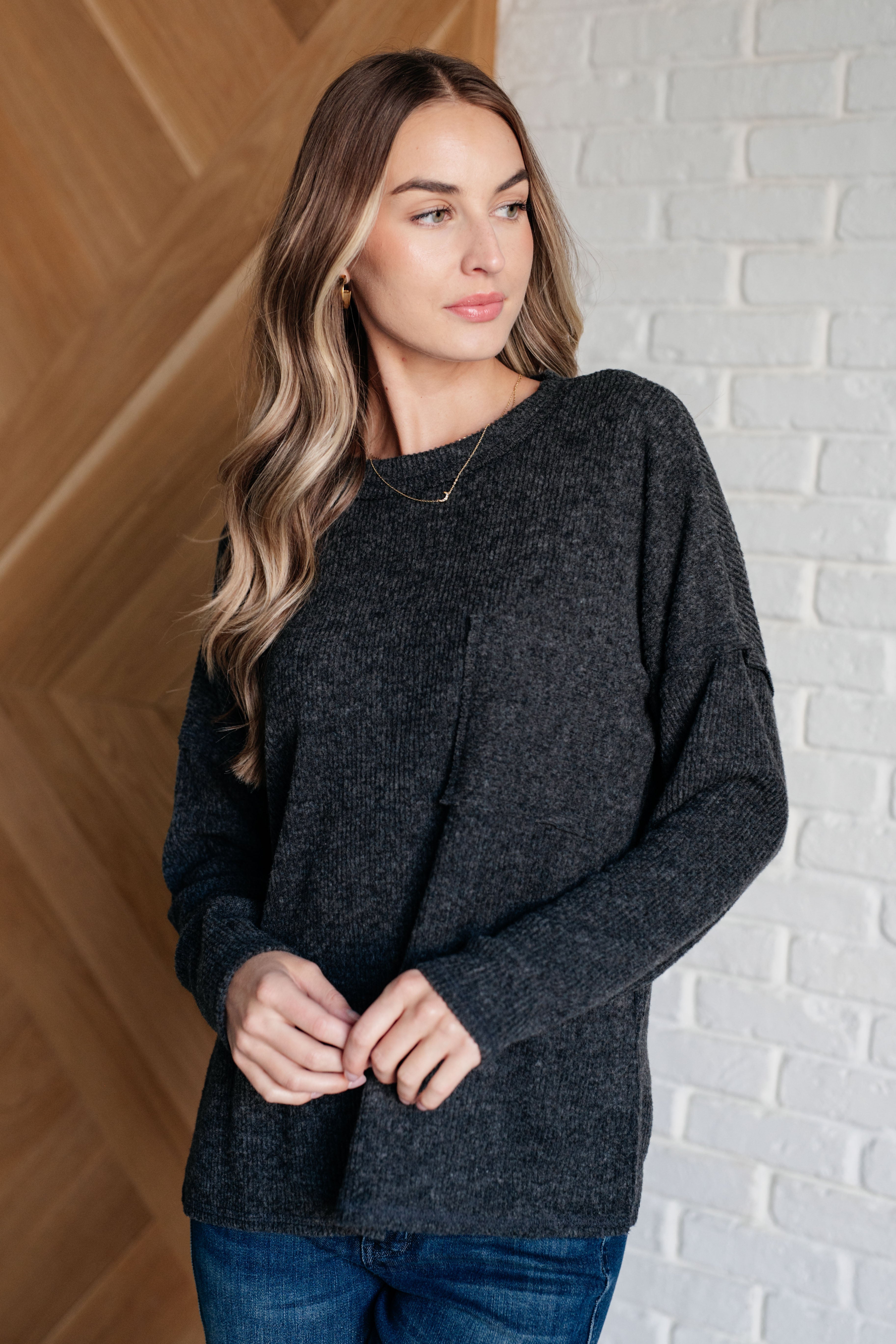 Casual Tuesday Ribbed Knit Sweater for Women - Soft Black Pullover Winter Sweater | Perfect for Office Wear, Weekend Outfits & Fall Layering