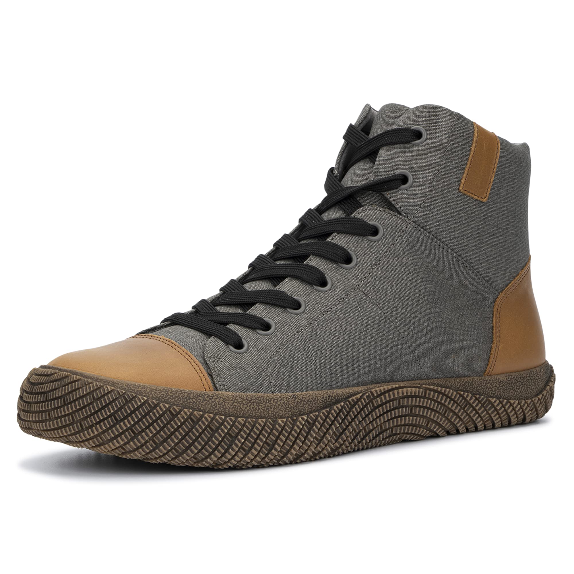 Hybrid Green Label 2.0 Men's High-Top Sneakers - Breathable Casual Shoes for Walking, Hiking, Gym & Outdoor Activities | Non-Slip Rubber Outsole | School, College & Work Wear | Tennis & Weightlifting Shoes