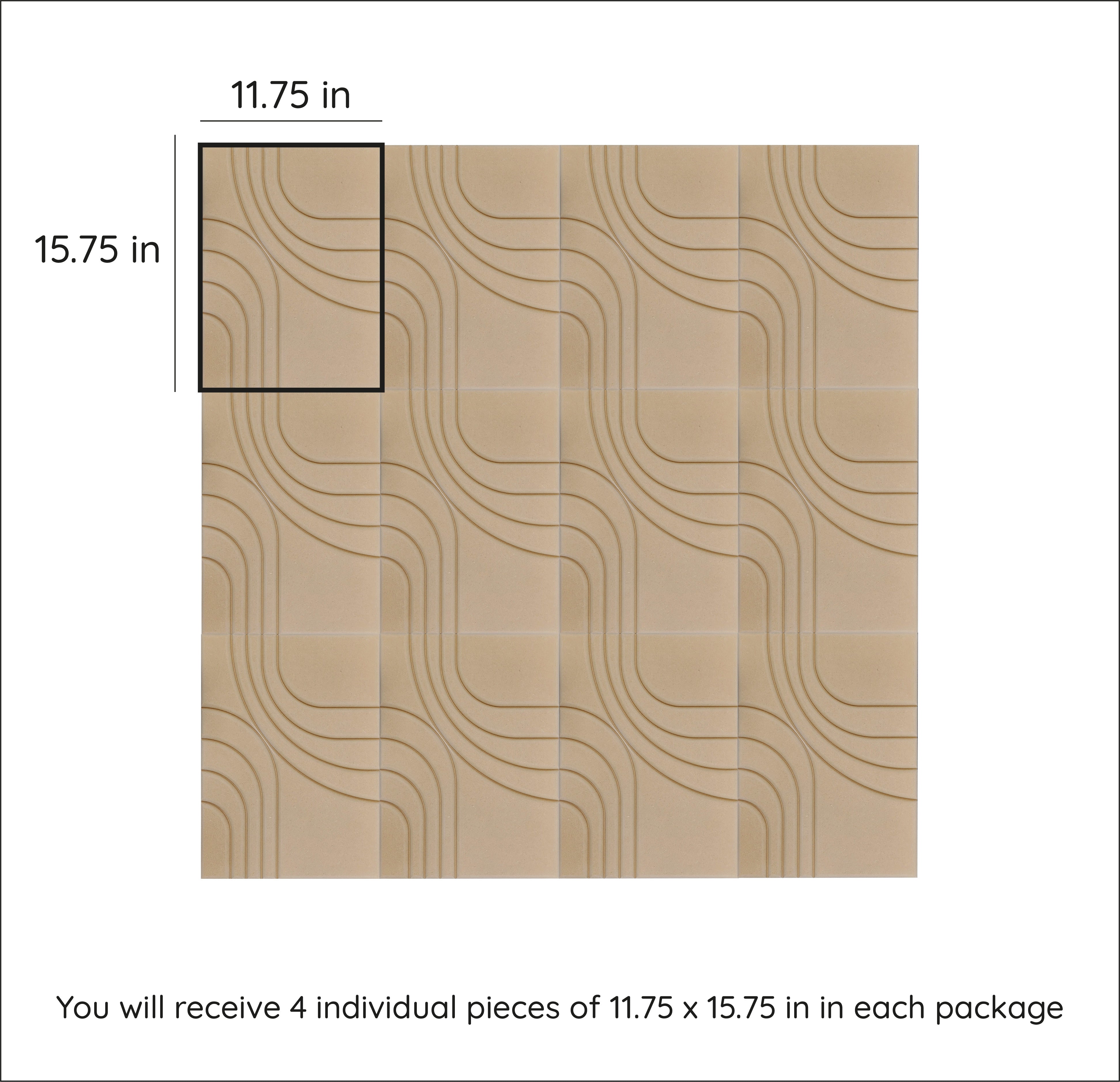 3D MDF Acoustic Wall Panels - Wooden Soundproof Wall Decor for Home Theater, Office & Bedroom Noise Reduction