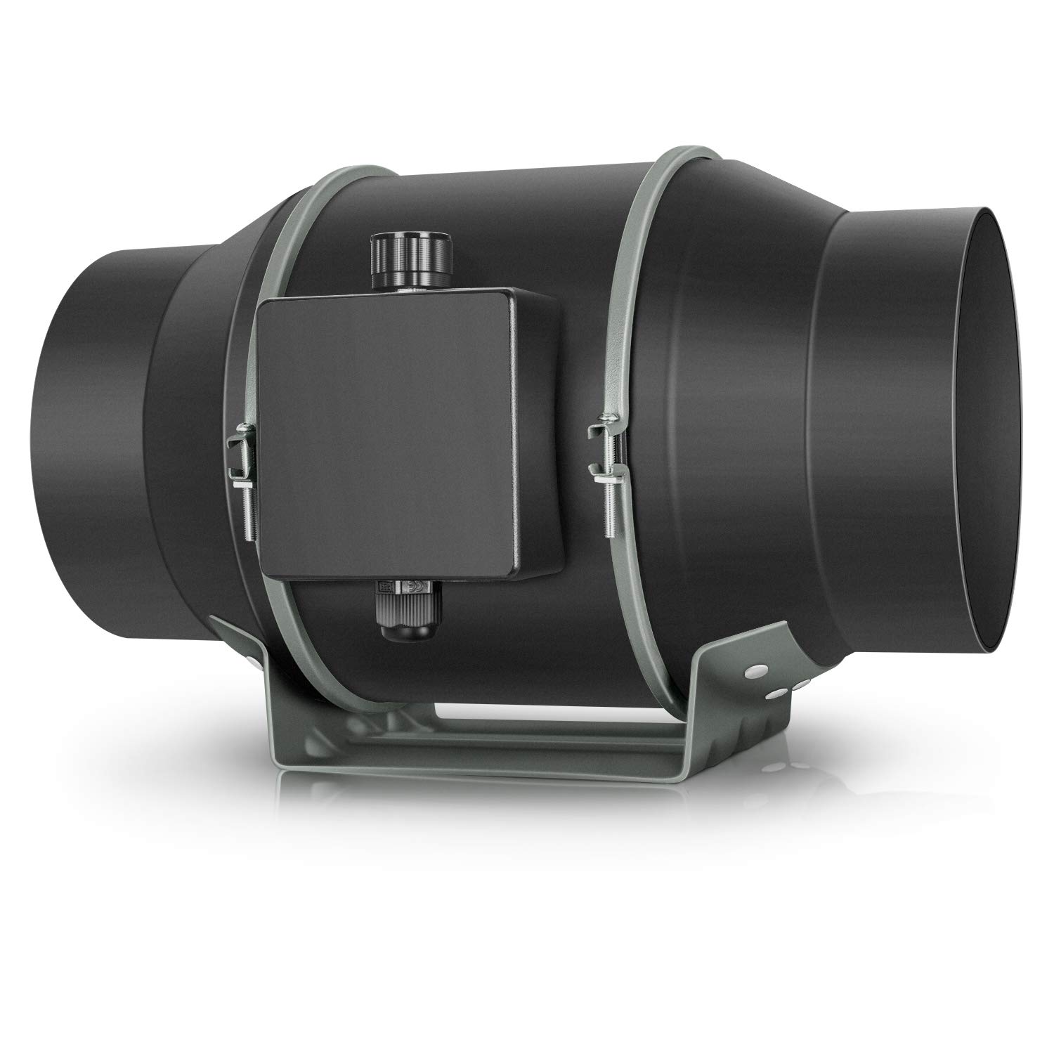 HealSmart 6 Inch Inline Duct Fan with Rotating Button Control - High CFM Ventilation Exhaust Fan for HVAC, Grow Tents, Hydroponics & Indoor Gardening | Perfect for Home, Greenhouse & Commercial Use
