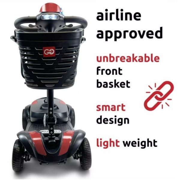 ComfyGo Z4 Lightweight Portable Mobility Scooter for Adults - Foldable Electric Scooter for Seniors & Disabled - Perfect for Travel, Shopping & Outdoor Activities
