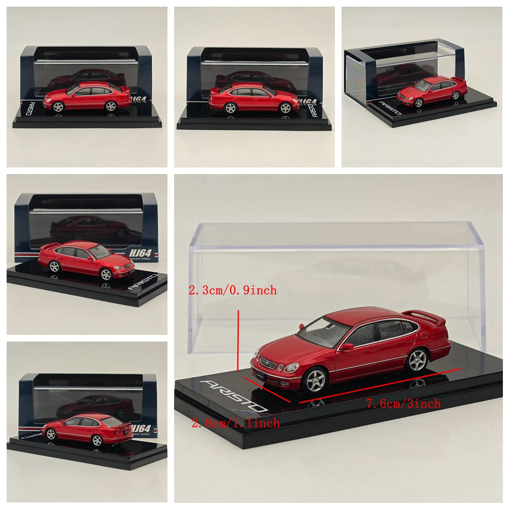 1/64 Scale Toyota Aristo V300 Vertex Edition Early Version Diecast Model Car - Collectible Hobby Japan Miniature for Display & Racing Scenes
