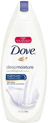 Dove Deep Moisture Body Wash for Dry Skin - 24hr Hydrating & Nourishing Skin Cleanser with Renewing MicroMoisture, 11 oz - Perfect for Daily Shower & Winter Skin Care