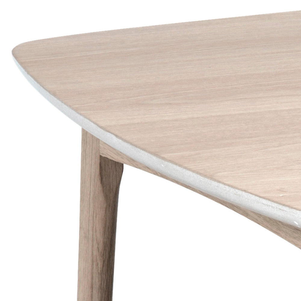 VIVEKA 80cm Natural Wood Coffee Table - Modern Living Room Furniture for Home Decor & Relaxation