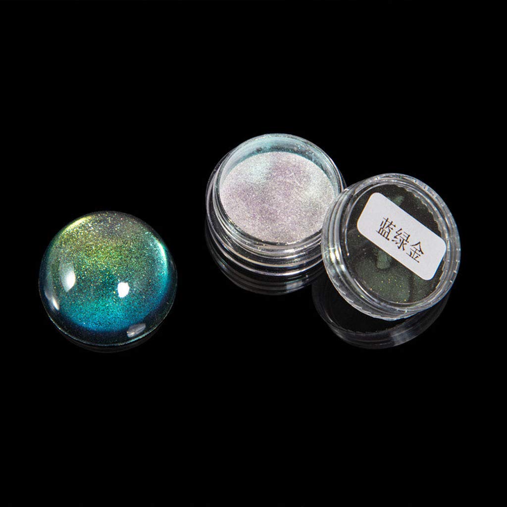 5-Color Mica Powder for Epoxy Resin - Chameleon Rainbow Pigment | Safe for Nail Art, Lipstick & Cosmetics | DIY Crafts, Jewelry Making & Resin Art Projects