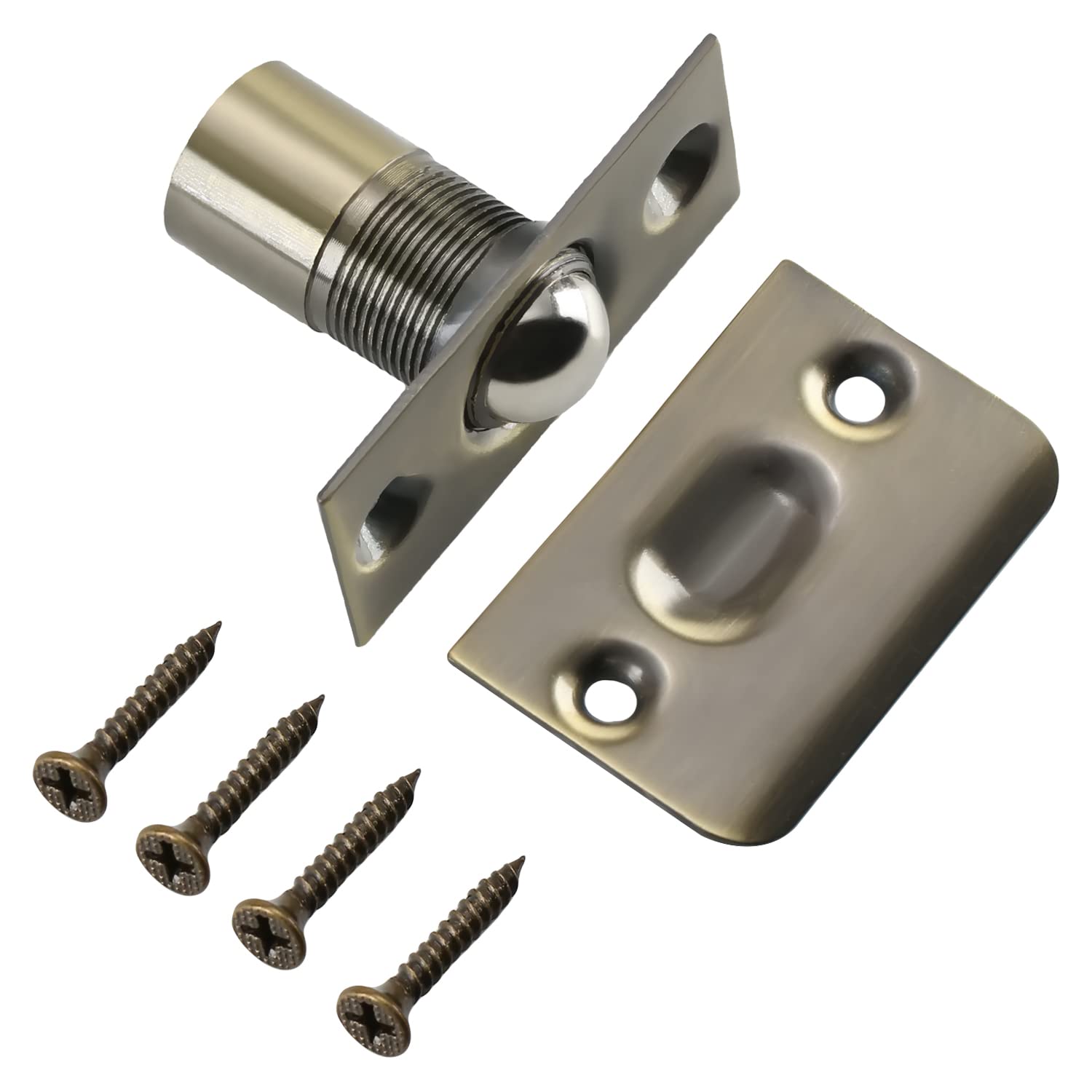 Stainless Steel Adjustable Ball Catch Hardware with Strike Plate - 2.13