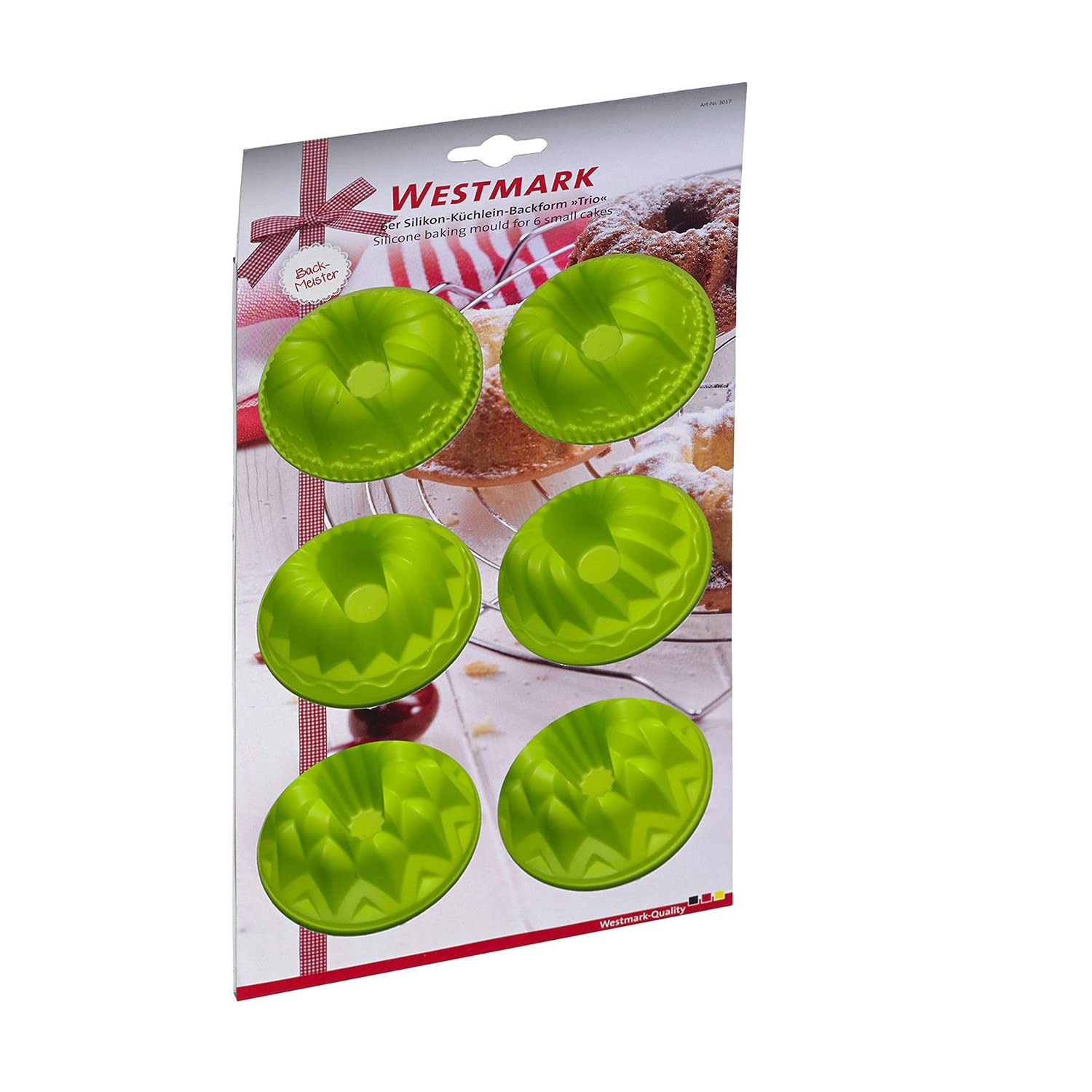 Westmark Silicone Muffin Pan - 6 Cup Non-Stick Baking Mold for Cupcakes & Muffins, BPA-Free Yellow Kitchen Bakeware - Perfect for Home Baking, Party Treats & Holiday Desserts