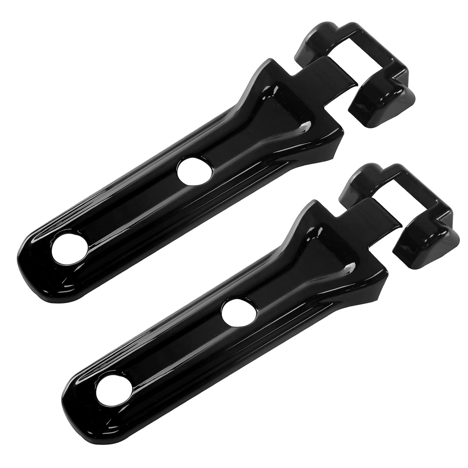 ABS Spare Tire Bracket Hinge Cover Trim - Exterior Accessories for Jeep Wrangler JL (2018-2021) - 2pc Black - Perfect for Off-Roading & Customization