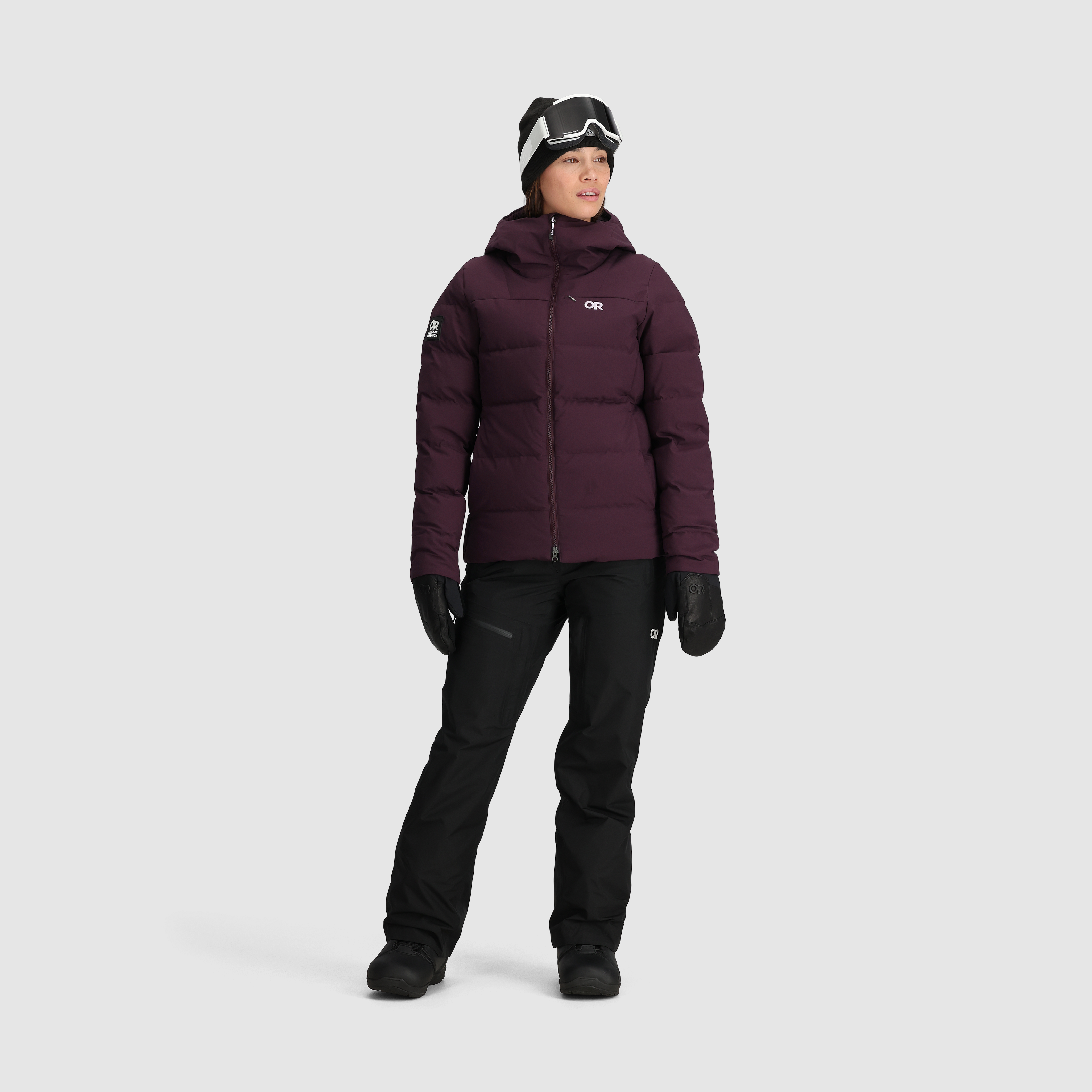 Women's Warm Snowcrew Down Jacket - Lightweight Winter Coat for Skiing, Hiking & Outdoor Activities