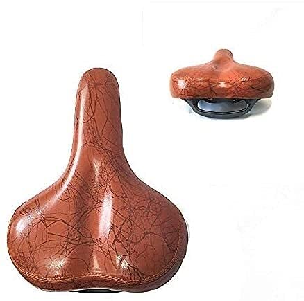 Ultra Comfortable Bike Seat - Wide Soft Padded Bicycle Saddle with Suspension for Men & Women, Universal Fit for Exercise Bikes, Mountain Bikes, Road Bikes - Perfect for Long Rides, Commuting and Outdoor Cycling Adventures
