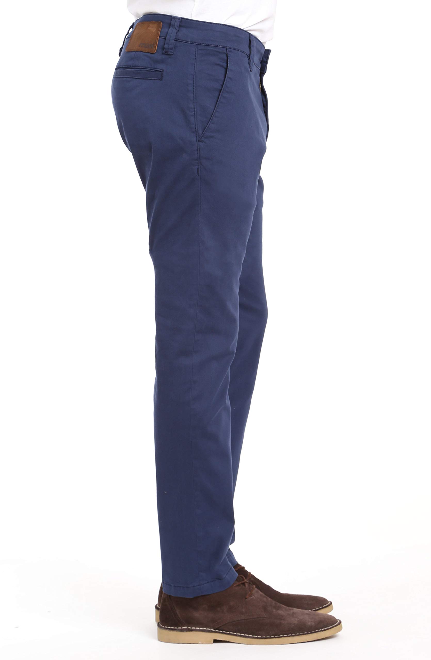 Mavi Men's Johnny Regular Rise Slim Leg Chino Pants - Comfortable Slim Fit Casual Trousers for Work, Office & Everyday Wear