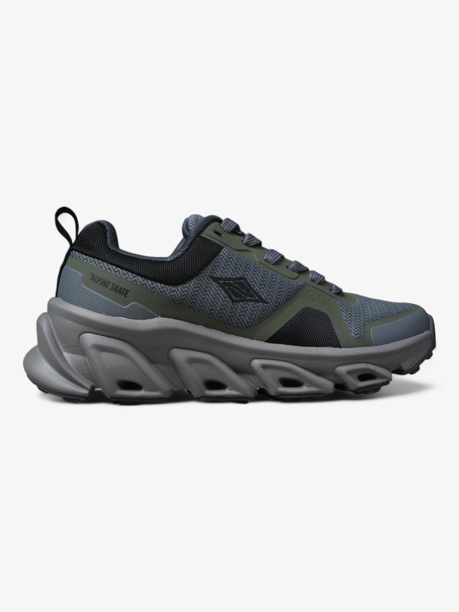 Alpine Skate Kalispell Grey & Black Skateboarding Shoes - Durable & Comfortable for Street Skating & Casual Wear