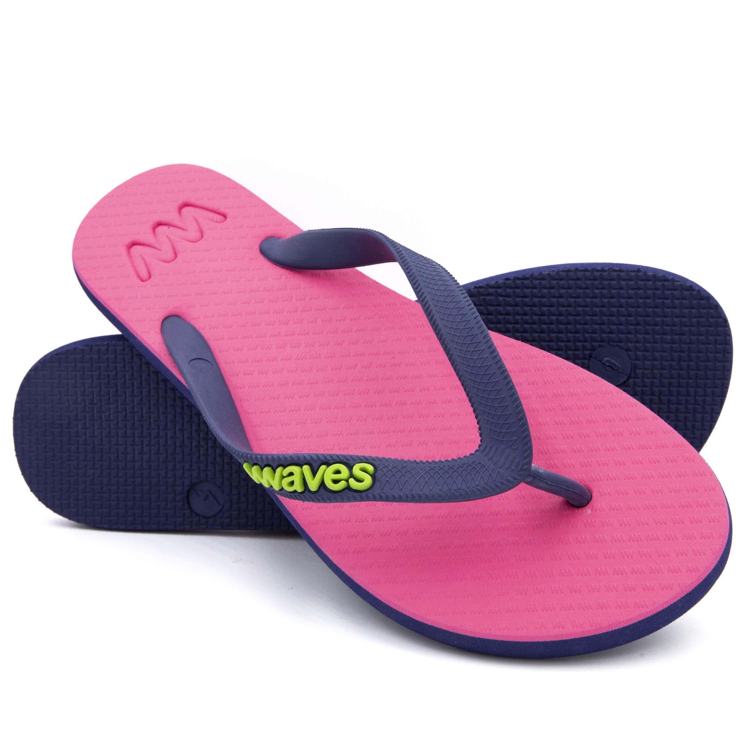 Women's Flip Flops - 100% Natural Rubber Beach Sandals | Comfortable Summer Thong Slippers for Pool, Gym, Shower & Outdoor Activities | Eco-Friendly Casual Footwear