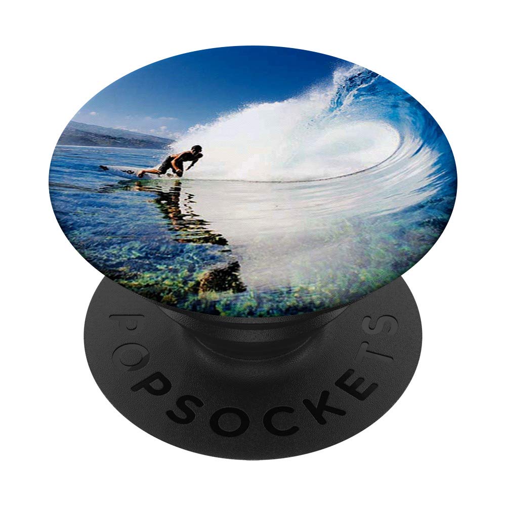 Waves PopSockets PopGrip - Interchangeable Phone & Tablet Stand with Swappable Top | Perfect for Hands-Free Viewing, Secure Grip, and Selfies