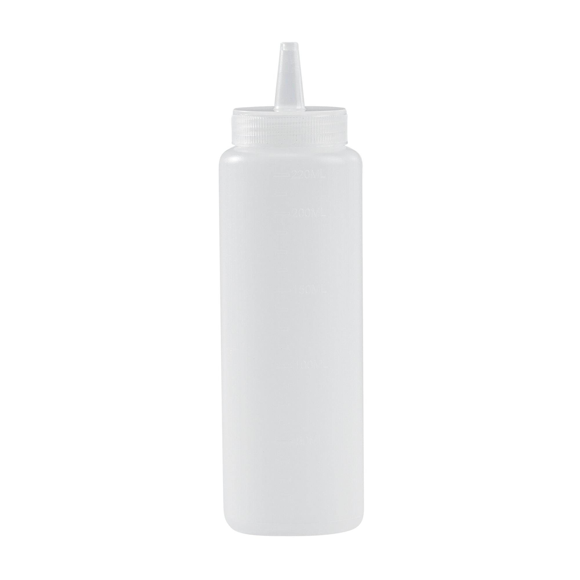 8 oz Clear Plastic Squeeze Bottles with Precision Tip - 2