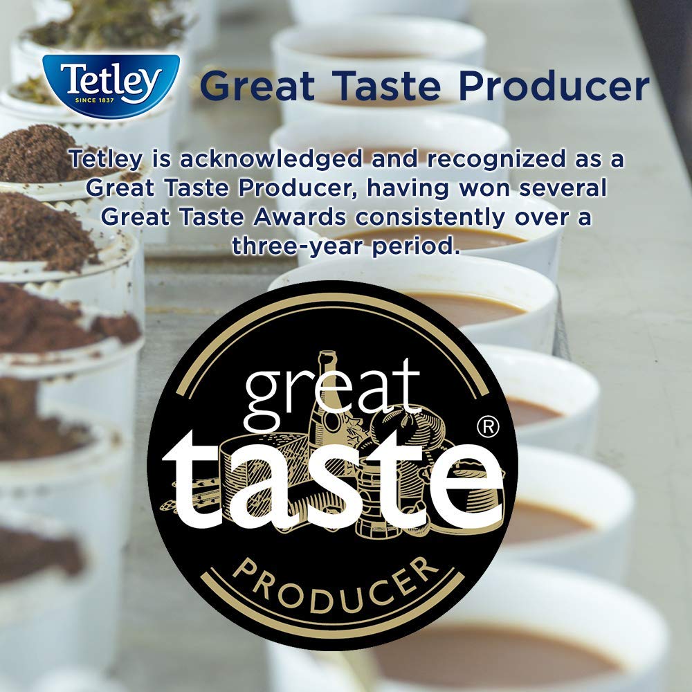 Tetley Original Decaf Tea Bags - 6 Packs (960 Count) | Caffeine-Free Black Tea for Relaxation & Evening Enjoyment | Perfect for Home, Office & Gift Giving