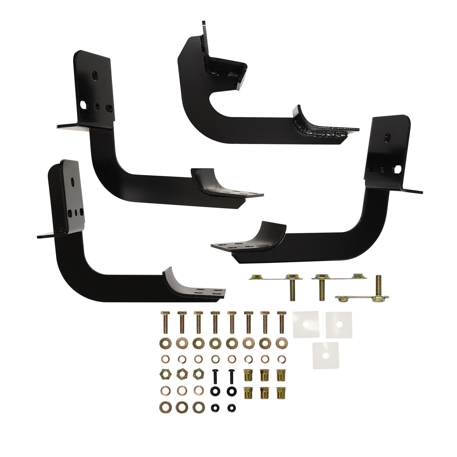 Westin 22-1895 Premier Oval Nerf Bar Mount Kit - Fits 2009-2024 Ram 1500/2500/3500 & 2019-2023 1500 Classic (Standard Cab) - Black Pair - Heavy Duty Step Bars for Off-Road & Truck Access