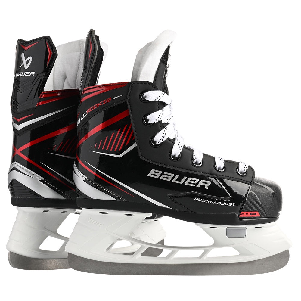 Bauer Lil' Rookie 2023 Junior Ice Hockey Skates - Youth Hockey Skates for Boys & Girls - Perfect for Beginners & Recreational Ice Skating