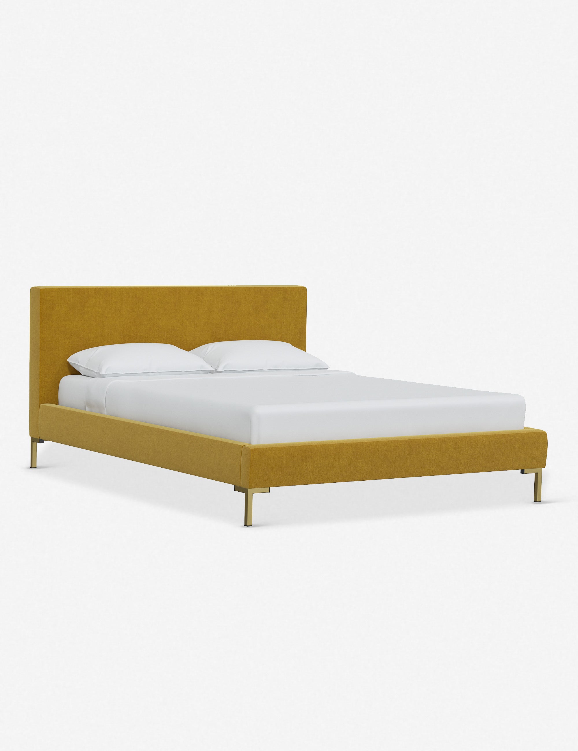 Deva Platform Bed Frame - Modern Minimalist Wooden Bed with Storage, Queen Size - Perfect for Small Bedrooms & Guest Rooms