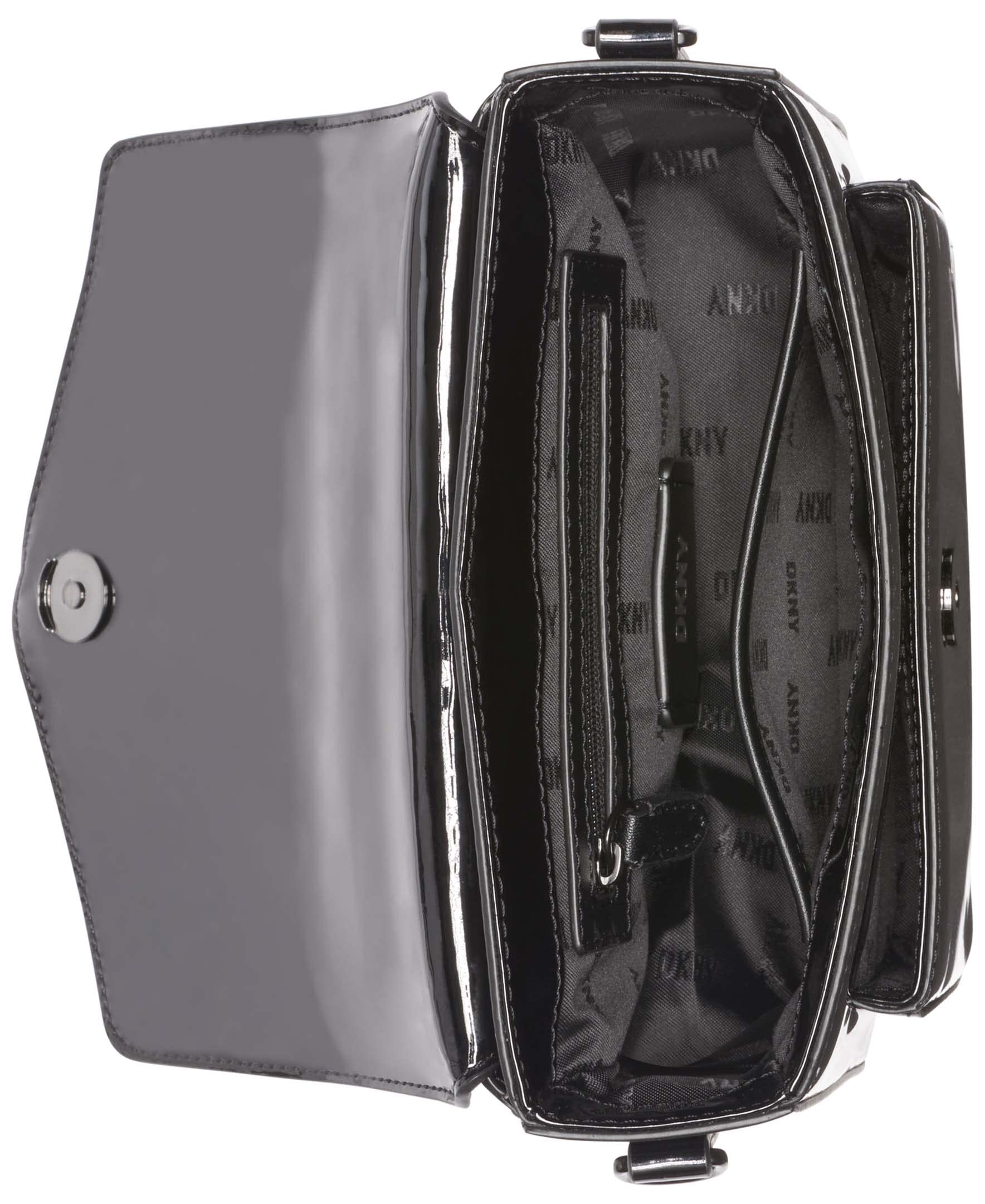 DKNY Elissa Small Satchel Handbag for Women - Stylish Crossbody Purse with Adjustable Strap, Perfect for Work, Travel & Everyday Use