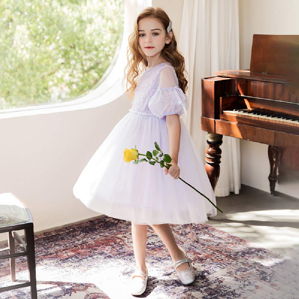 Quenny Girls' Princess Summer Dress - Baby Fairy Fluffy Mesh Birthday Party Outfit for Toddlers & Kids | Perfect for Birthday Parties, Photo Shoots & Special Occasions
