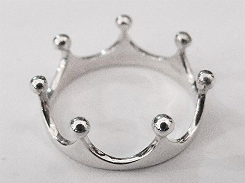 SOVATS Crown Tiara Princess Ring for Women - 925 Sterling Silver Rhodium Plated Royal Jewelry, Dainty Promise Band, Elegant Gift for Her | Perfect for Weddings, Prom, Parties & Special Occasions